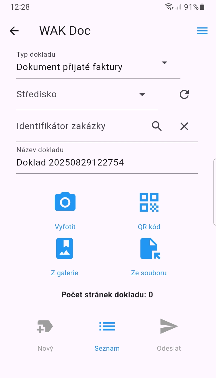 wakintra digitalizace dokladu aplikace WAKDOC