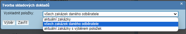 evidence zakazek hromadna tvorba